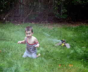 00-06-11, 12, Mikey in sprinklers