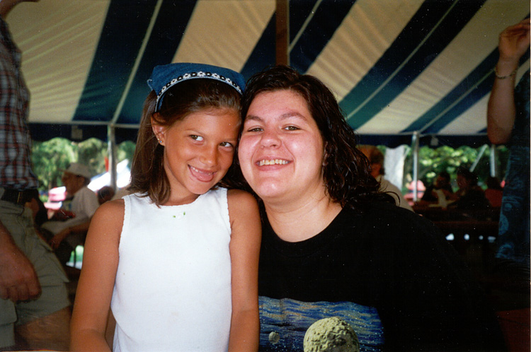 00-09-09, 00s, Andrea and Lisa at ITT Picnic