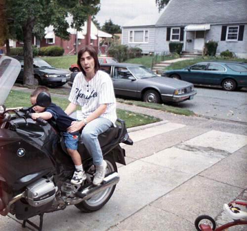 00-09-24b, 01, Linda and Mikey on Motorcycle