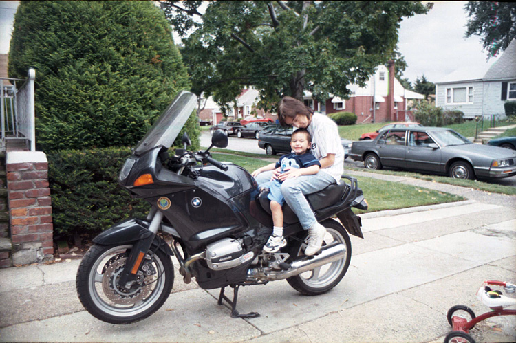 00-09-24b, 02, Linda and Mikey on Motorcycle