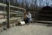 01-04-13, 41, Mikey with Goats, Turtle Back Zoo