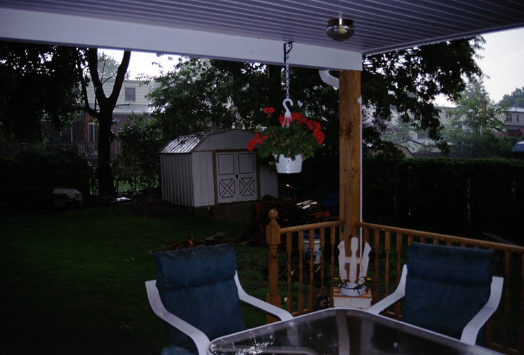 02-06-20, 01, Rain, Porch, Saddle Brook, NJ