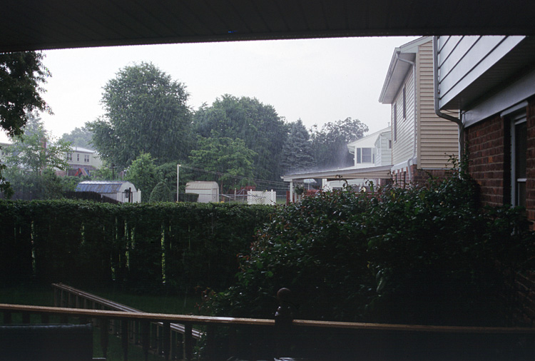 02-06-20, 03, Rain, Porch, Saddle Brook, NJ
