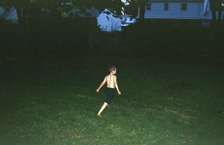02-07-16, 13, Mikey running in sprinklers, SB, NJ