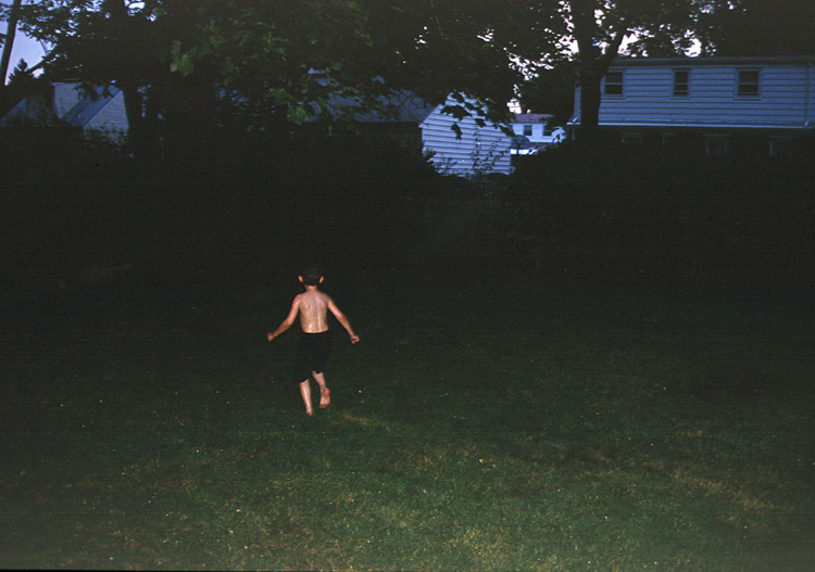 02-07-16, 14, Mikey running in sprinklers, SB, NJ