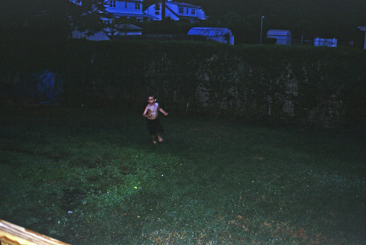 02-07-16, 21, Mikey running in sprinklers, SB, NJ