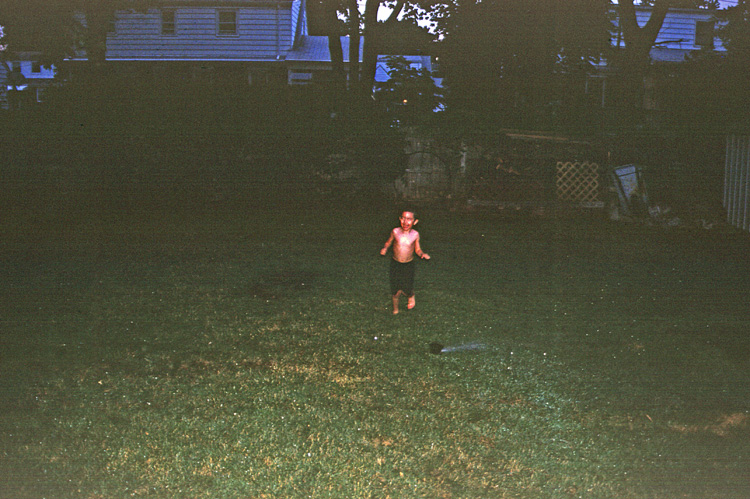 02-07-16, 24, Mikey running in sprinklers, SB, NJ