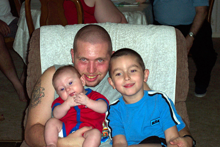 03-07-04, 09, Connor, Mikael and Mikey, 4th of July Barbecue, SB, NJ