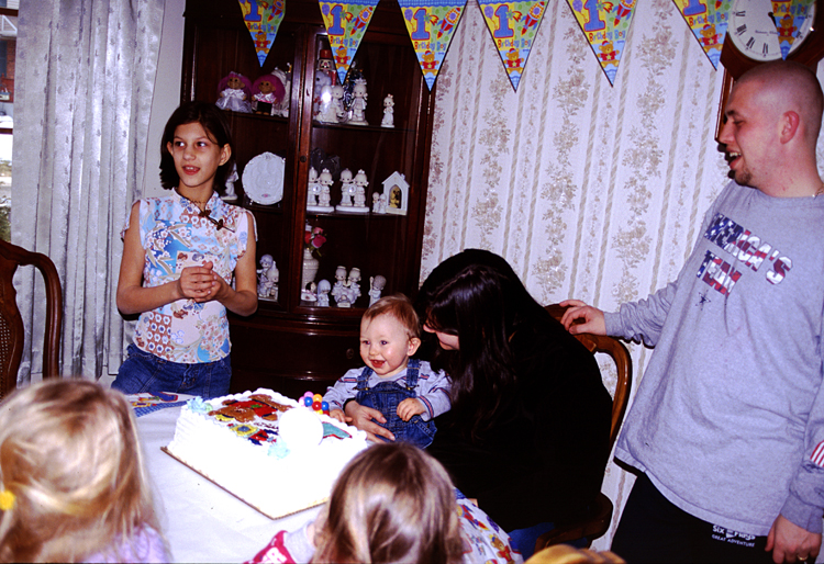 04-02-29, 21, Andrea, Connor, Lisa and Michael, Connor's Birthday
