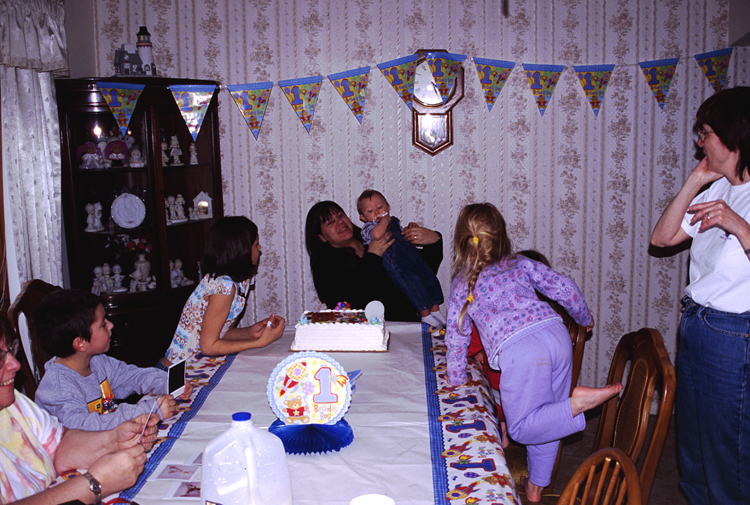 04-02-29, 30, Mikey, Andrea, Connor and Lisa, Linda, Connor's Birthday