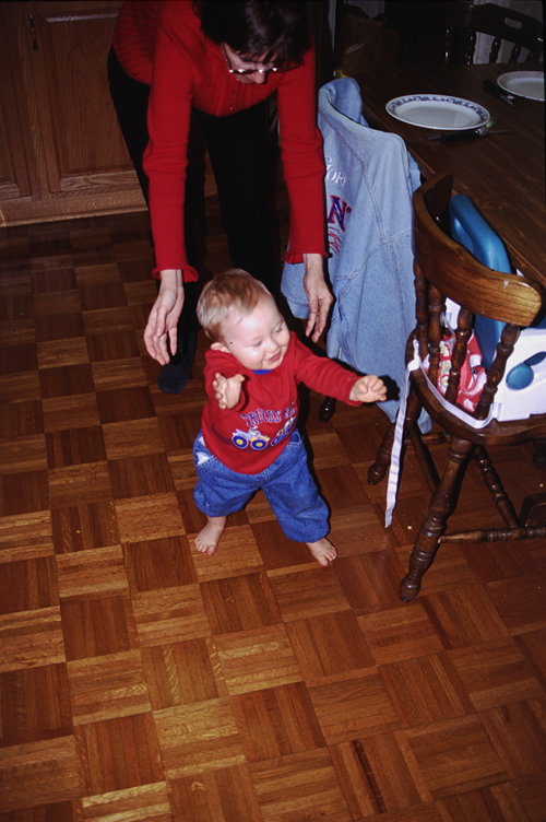 04-04-15, 04, Linda and Connor Walking