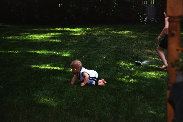 04-05-15, 15, Connor and Mikey in Sprinklers
