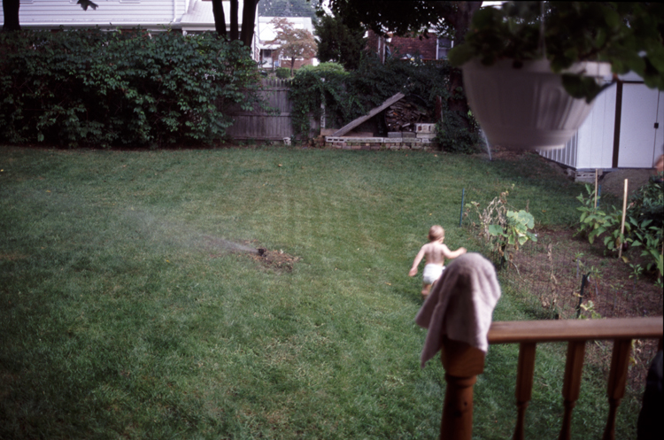 04-08-15, 04, Connor in the sprinklers