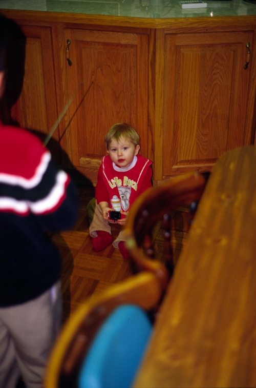 04-12-25, 45, Connor chasing Car, Christmas, Saddle Brook NJ