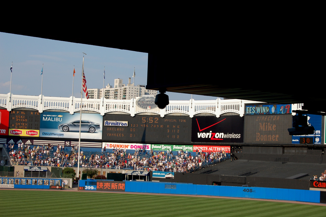 08-07-19, 038, Final Score, Yankee Stadium