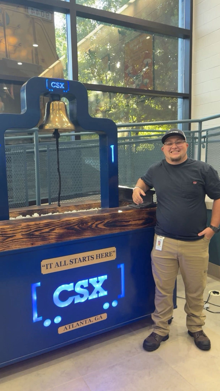 2025-10 Connor ringing the bell