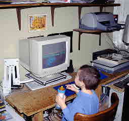 01-03-31, 00, Mikey on Computer, Saddle Brook, NJ1