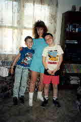 91-04-06, 02, Brian, Dawn, Michael, Birthday Party
